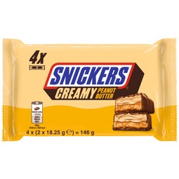SNICKERS Multipack Duo Creamy Peanut Butter 4x(2x18,25g) image