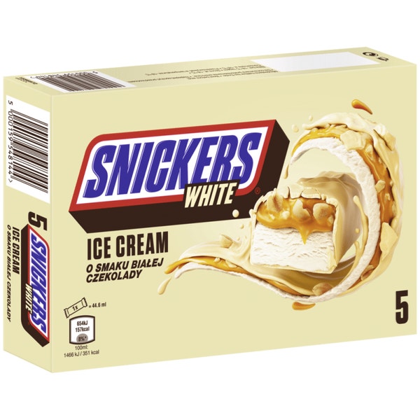 SNICKERS White Eisriegel 5 Pack