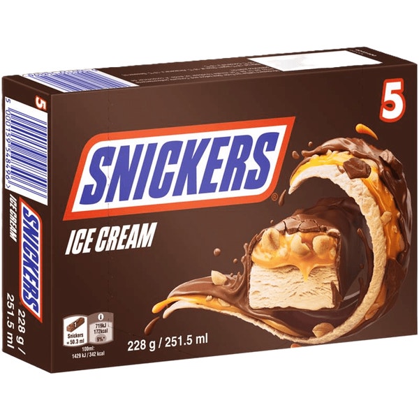 SNICKERS Eisriegel 5 Pack